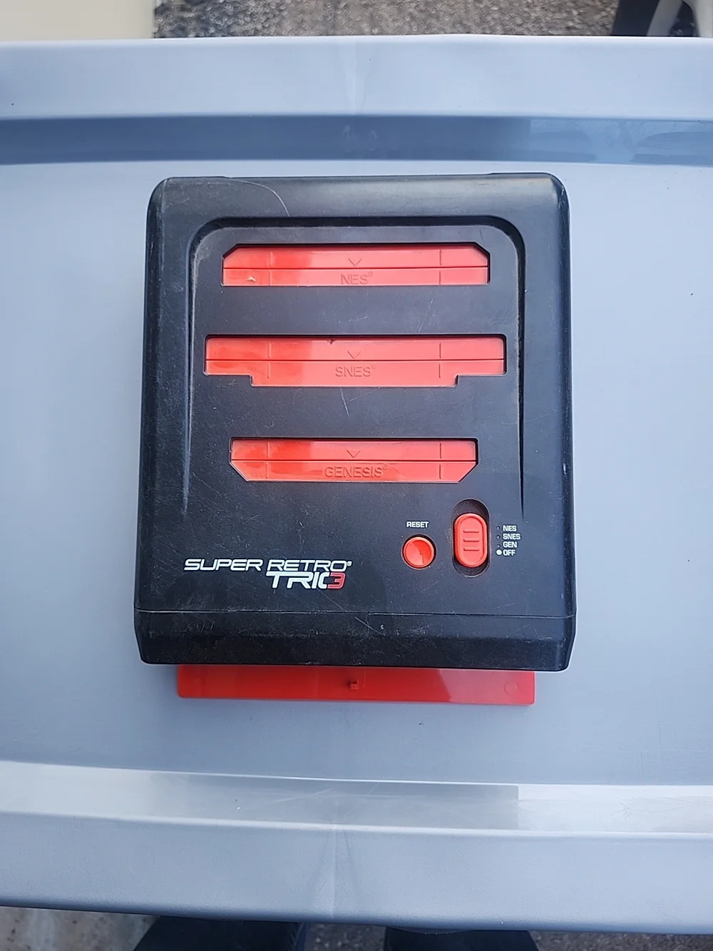 Nintendo Super Retro Trio Black and Red Multi-Console Adapter